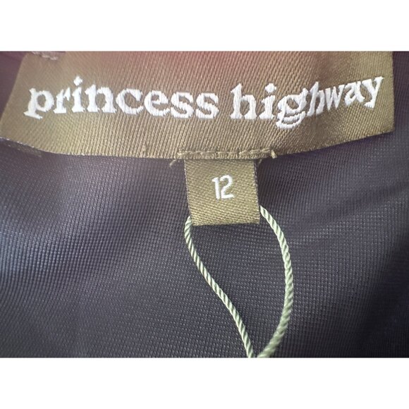 Princess Highway Size 12 Black Velvet Long Sleeve Top - Picture 3 of 15